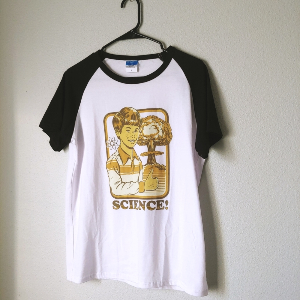 NWOT Science! Baseball Graphic Shortsleeve Tee Shirt - Picture 3 of 5